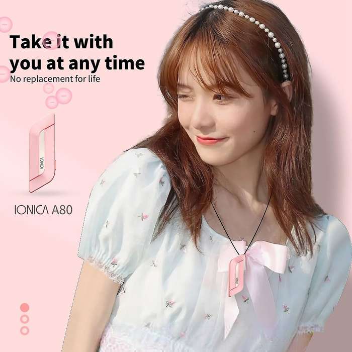 8 Million Negative Ion Hanging Neck Air Purifier Personal Wearable Mini Portable Car Necklace Air Pu