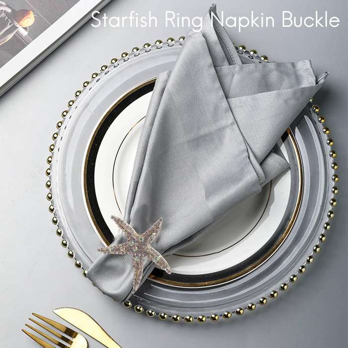 8 Pack Crystal Napkin Rings,rhinestone Napkin Ring Napkin Holders for Wedding Party, Beach Table De