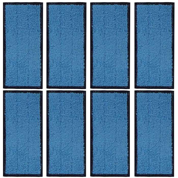 8 Pack Microfiber Wet Cloth Mopping Pads Washable Reusable Replacement for Jet 240/241 Cleaner Robot