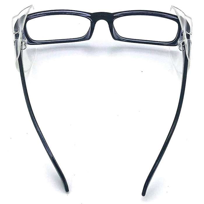 8 Pairs Safety Eye Glasses Side, Slip on Clear Side Shield for Safety Glasses- Fits Most Eyeglasses