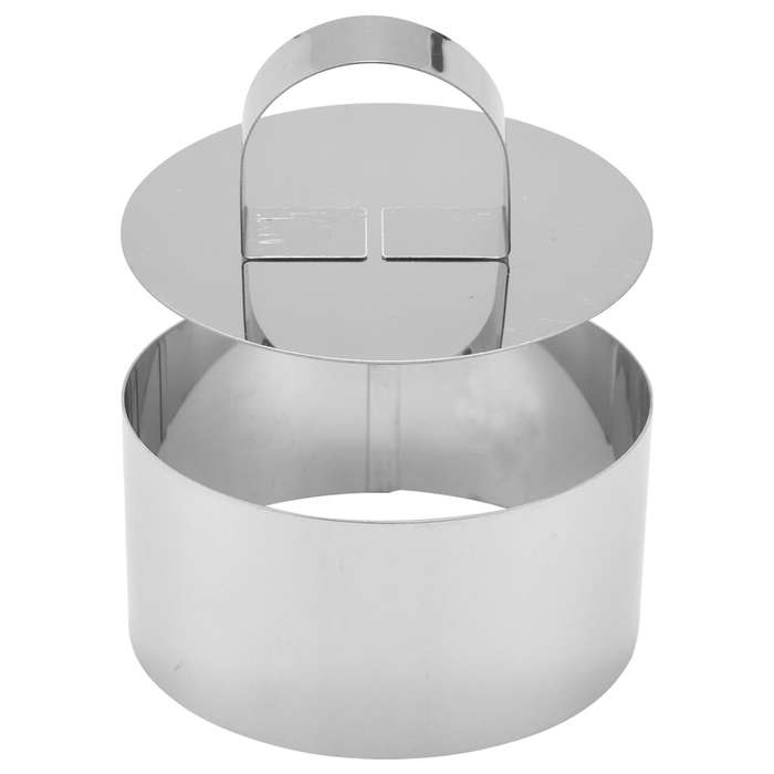 8 Pcs Cooking Ring Set,stainless Steel Cake Mold,baking Mold with Press Cover,for Cooking Crumpets/