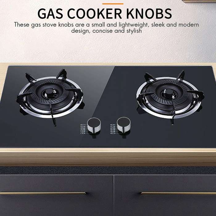 8 PCS Gas Stove Knob,8mm Cooker Control Switch Range Knobs Cooktop Knob for Kitchen Replacement Acc