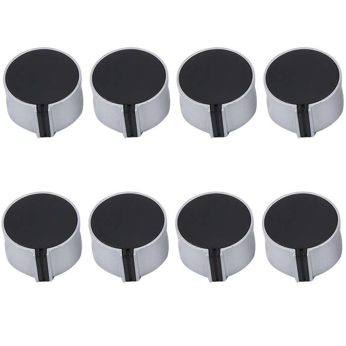 8 Pcs Gas Stove Knob,8mm Cooker Control Switch Range Oven Knobs Cooktop Burner Knob for Kitchen Rep