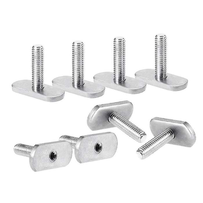 8 Pcs Kayak Rail/Track M6 Screws & Nuts T Slot Bolt Replacement Stainless Steel Gear Mounting Bolt K