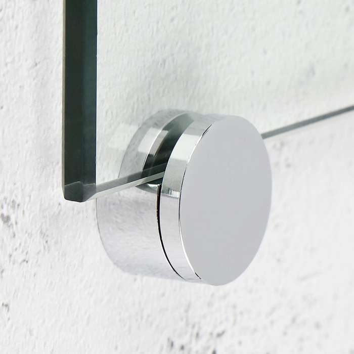8 Pcs Mirror Set Mirror Holder Clips Zinc Alloy Mirror Holders for Walls Fixed Fitting for 3-5mm Thi