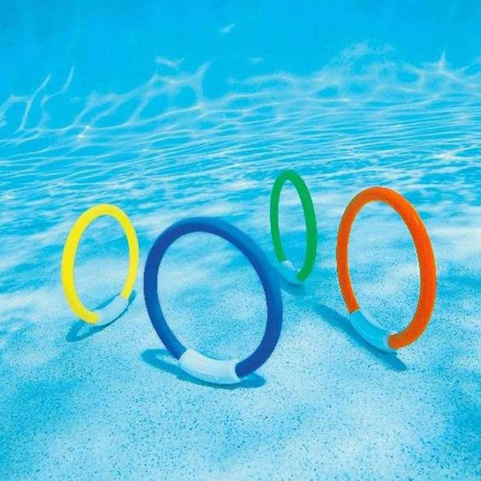 8 Pcs Underwater Swimming Pool Diving Rings, Diving Throw Bandits Toys . Training Dive Toys for Lea