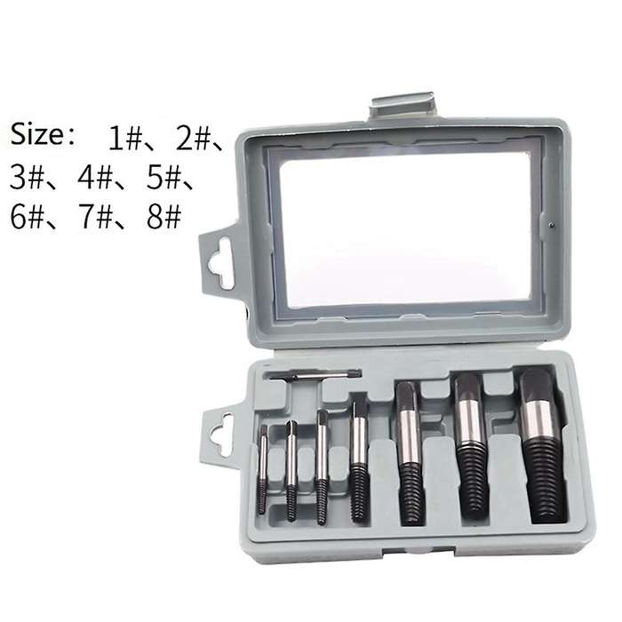 8 Pieces Of Water Pipe Broken Wire Extractor Faucet Triangle Valve Broken Thread Sliding Screw Brok