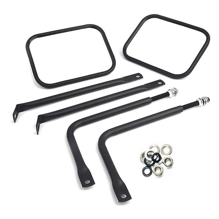 8.6 Inch Door Rearview Mirror Offroad Adjustable Side Mirror for Wrangler CJ YJ TJ JK JL RR Style