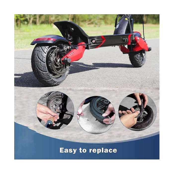 80/65-6 10x2.5 Inner Tube Replacement 10 Inch 255x80 Tire Tire with Elbow Valve Thickened Widened