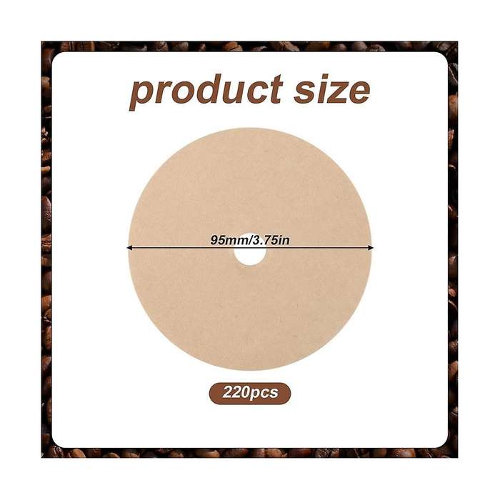 800pcs Round Coffee Filters, 3.75inch Coffee Filters Paper Unbleached Disc Coffee Filters Espresso C