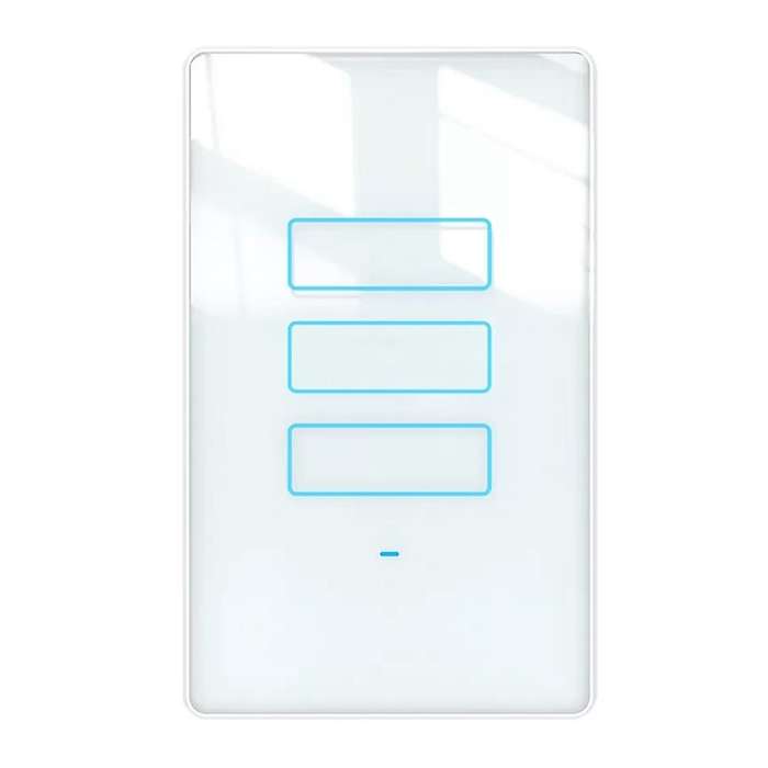 -801 Smart Touch Switch 3 Gang with Glass Screen Switch Smart Life Tuya Smart Control
