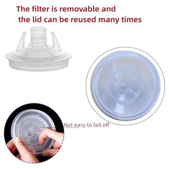 810Ml Visual Spray Tank, Hard Cup with Scale and Holder and Lid for Spray Gunfiltration System, 4 Cu