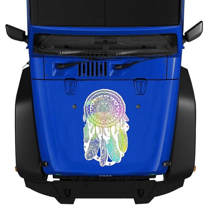 80X45cm Car Hood Vinyl Decal Tattoos Sticker for Wrangler Totem Cover Hood Car Sticker