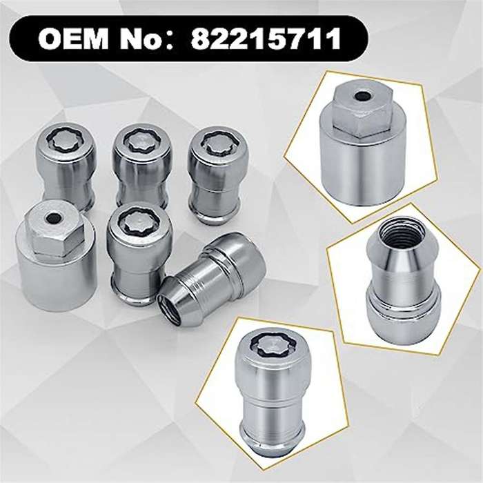 82215711 Wheel Lock Lug Nuts Set M14 X 1.5,compatible with 2018-2023 Wrangler and 2020-2023, Anti-th