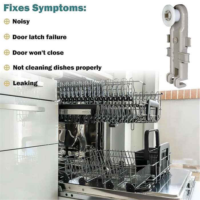 8268743 Dishwasher Upper Rack Wheel Replacement for Dishwashers Top Rack Parts WP8268655