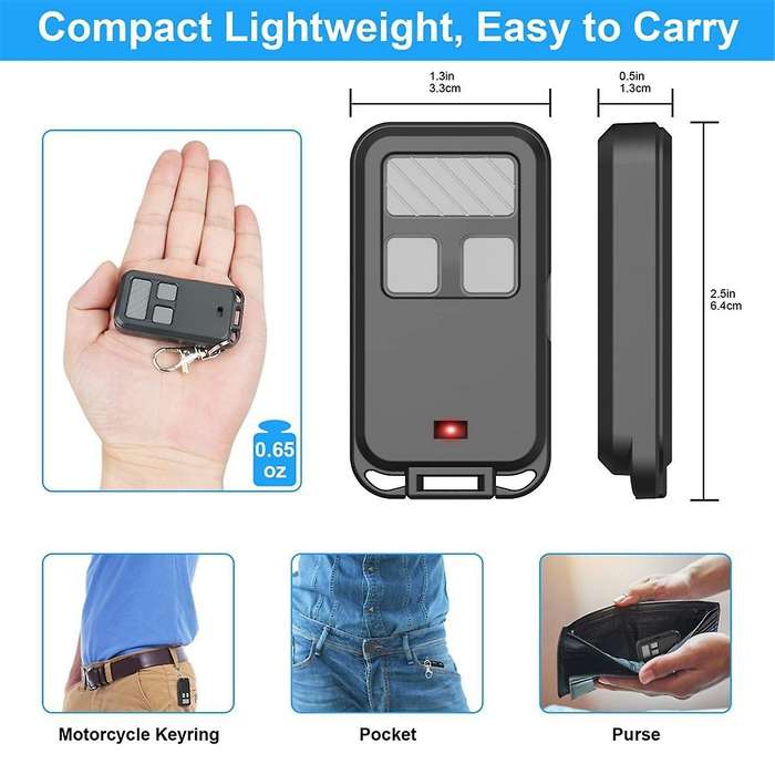 890MAX Garage Door Opener Remote for //, Universal 3 Button Garage Door Opener Remote