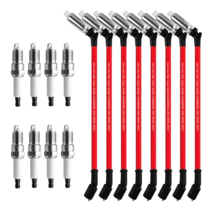 8PCS 41-962 Spark Plugs &48322 10.5 Wire for 4.8L 5.3L 6.0L