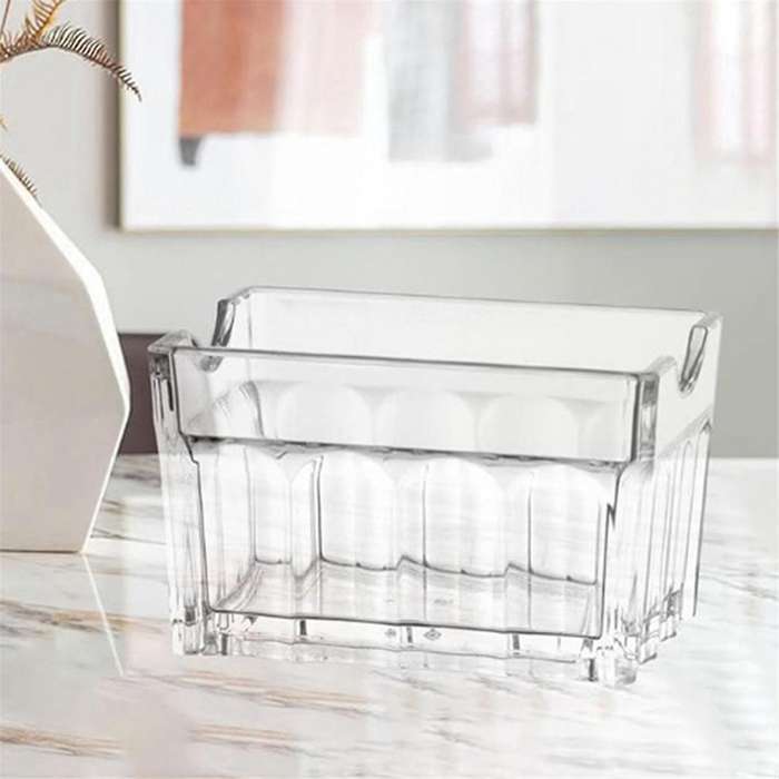8Pcs Acrylic Sugar Packet Holder Sugar Bag Storage Container Dish Display Sachets Tissue Bowl