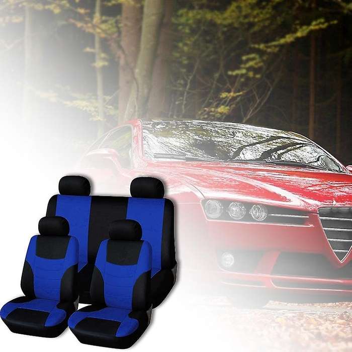 8Pcs Car Seat Covers Set Universal Heavy Duty Cotton Covers Waterproof Protectors Van for All Vehicl