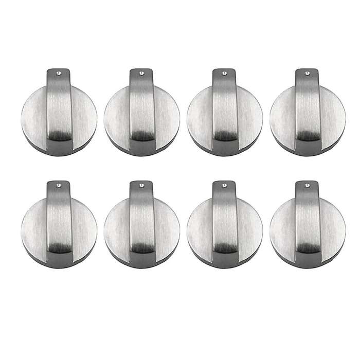 8pcs Cooker Knobs,6mm Gas Stove Knobs Stove Replacement Metal Knobs Accessories for Kitchen Gas Kno