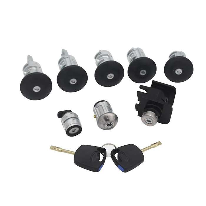 8PCS Complete Lock Set Ignition Switch Left Right Door Lock Trunk Lock for Transit Connect 2002-201