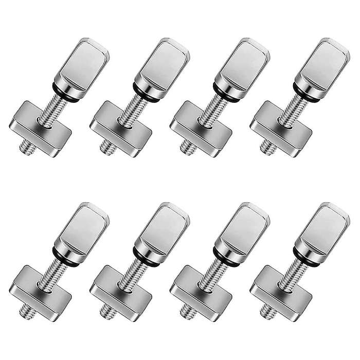 8pcs Fin Screw,surfboard Fin Screw Stainless Steel Thumb Fin Screw Surfing Accessories for Longboar