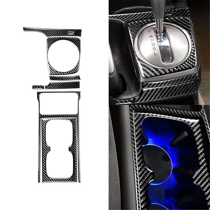 8pcs for 06-11 Carbon Fiber Automatic Gear Shift Cover Trim Set