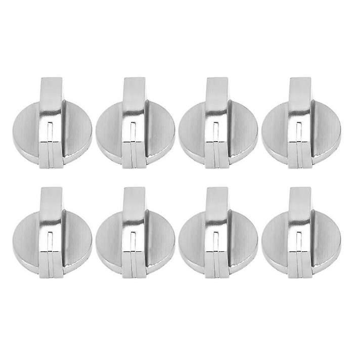 8pcs Metal 8mm Universal Gas Stove Control Knobs Adaptors Switch Cooking Surface Control Locks Gas