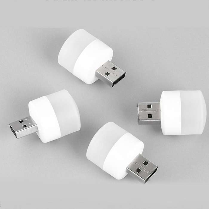 8Pcs Night USB Light Mini LED Bulb, for Bedroom, Bathroom, Nursery, Hallway, Kitchen Lights(Warm Lig
