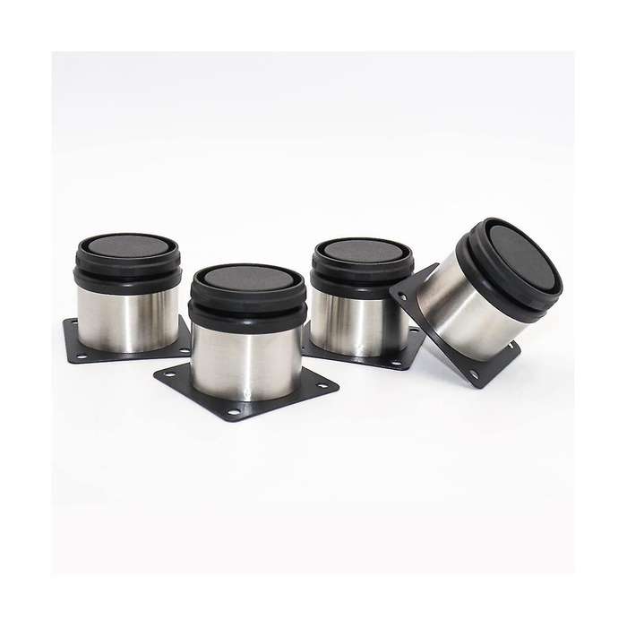 8pcs Stainless Steel Hardware Solid Tv Desk House Cabinet Table Feet Bed Foot Round Adjustable Furn