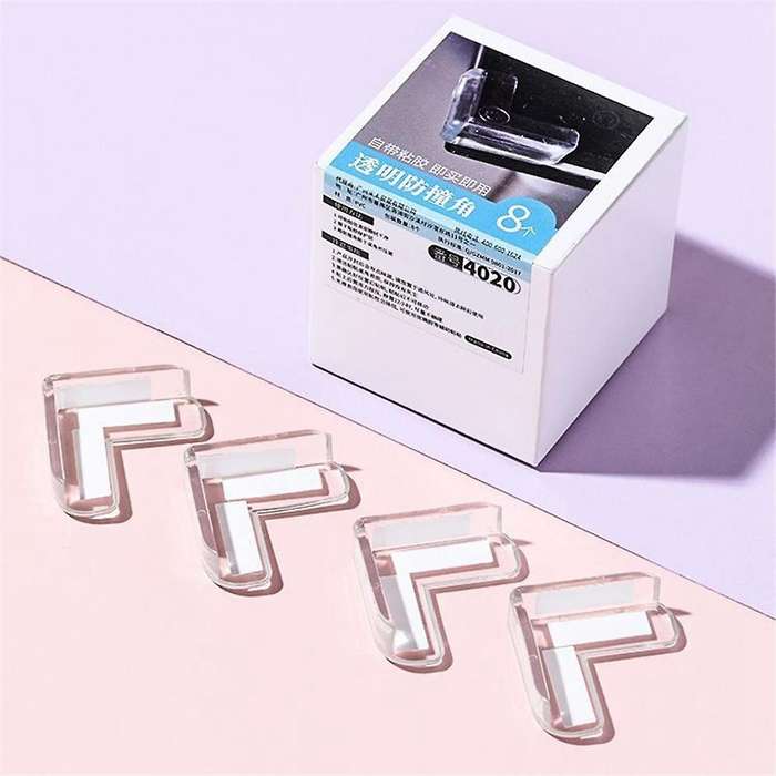 8PCS Transparent Anti Collision Angle PVC Pad Child Safety Corner Guard Baby Collision Proof Protect