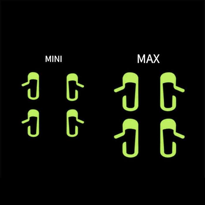 8pcs/set for Model 3 Car Door Open Exit Sticker Luminous Button Sticker Kit