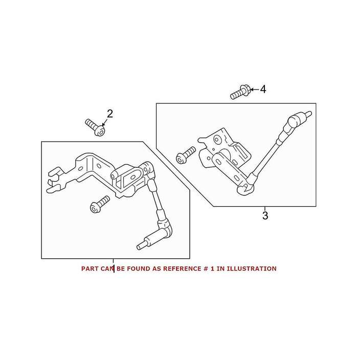 8w0941310c Body Height Sensor Rear Right for A4 A5 Rs5 S4 S5 2016-2023 Headlight Level Bracket 4m0