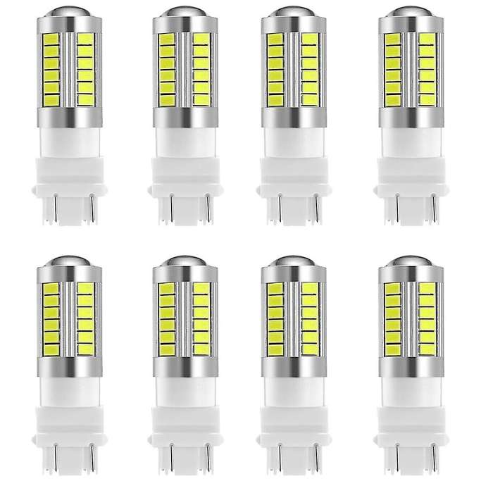 8X White 3157 33SMD 5730 LED Light Bulbs Tail Brake Stop Backup Reverse