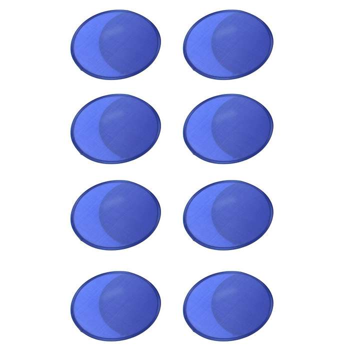 8x Foldable Round Fan-blue