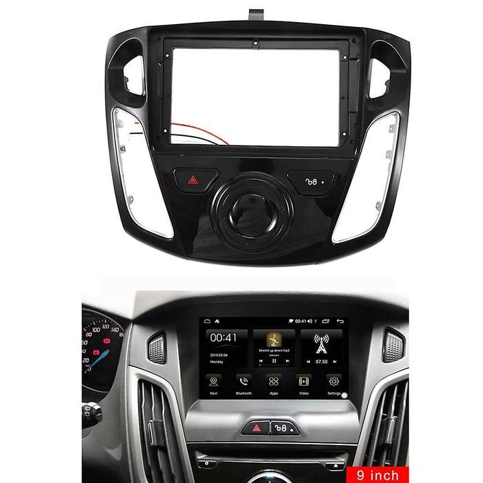 9 Inch Car Radio Fascia Dash Kit for Focus 3 2012-2017 Stereo DVD Player Refitting Frame