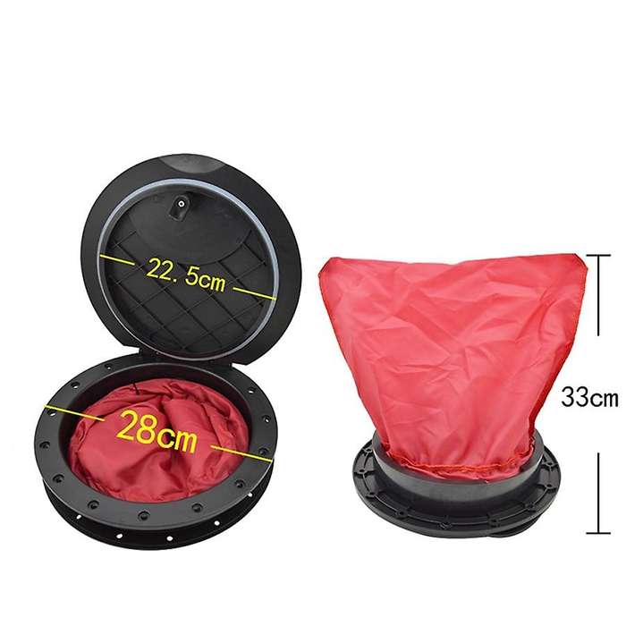 9 Inch Marine Hatch Cover Pull Out Deck Plate Hole Deck Plate Kit Detachable Cover for Kayaking Mari