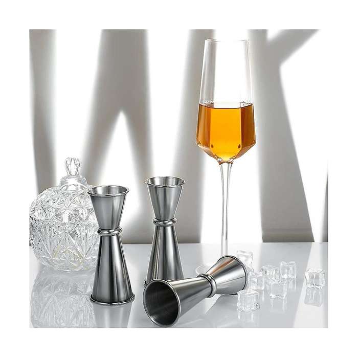 9 Pieces Jigger for Bartending Jigger 2 1 , 304 Stainless Steel Shot Glass Measuring Cup Shot Measu