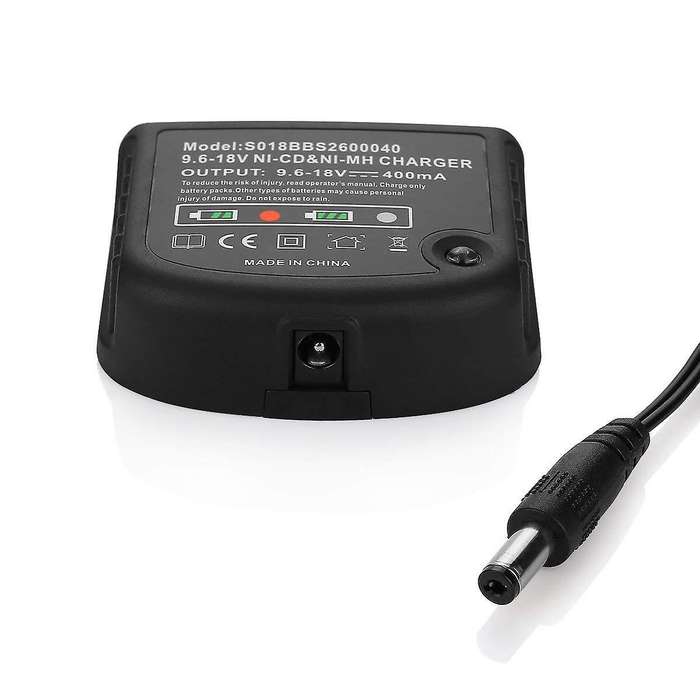9.6V-18V Charger Compatible Black & Decker Ni-Cd Ni-Mh A18 Hpb18 A14 Us Plug