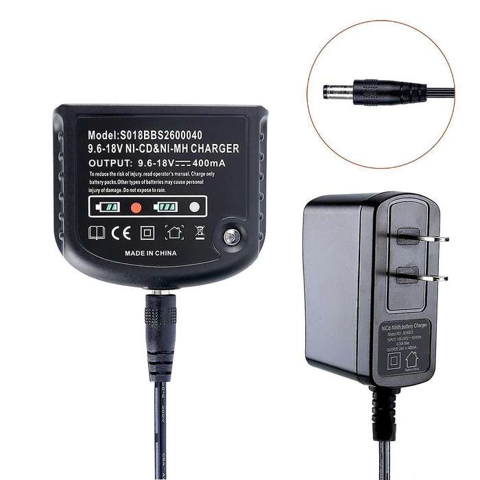 9.6V-18V Charger Compatible Black & Decker Ni-Cd Ni-Mh A18 Hpb18 A14 Us Plug