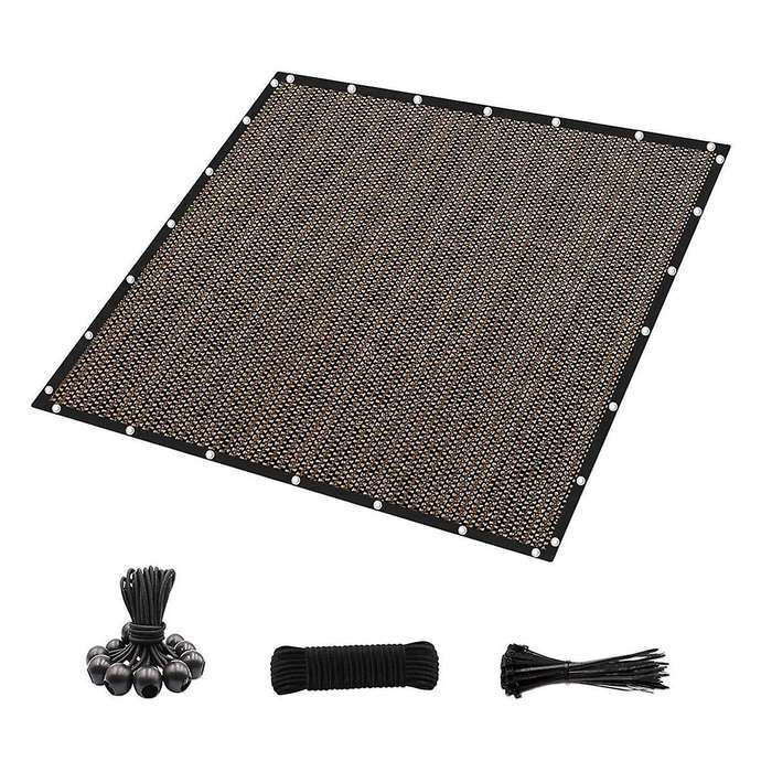 90% Sun Shade Cloth with Grommets 10in X 14in Pergola Replacement Shade Cover Canopy Privacy Screen