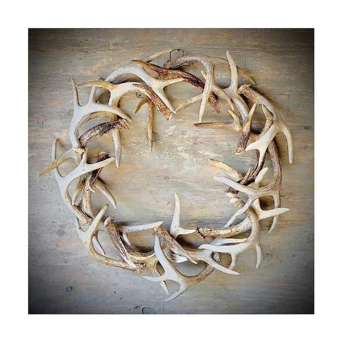 9.8inch Faux Wreath, Handmade Rustic Farmhouse Wreath to Add Of Nature Indoors for Front Door