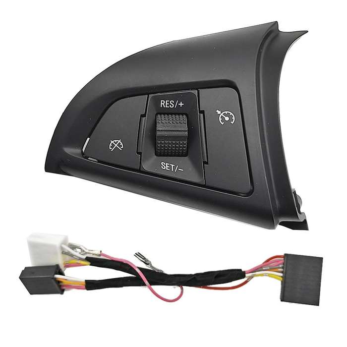 96892140 Left Speed Cruise Control Switch for Cruze 2009 -2014 Steering Wheel Button with Wire Harn