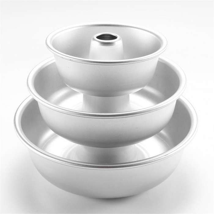 9in Cake Pan Round Nonstick Pound Cake Pan for Baking,Tube Cake Pan for Cheesecake,Flan,Creme Cake,C