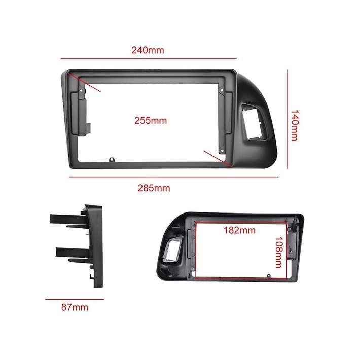 9inch Car Dvd Frame for Q5 2009-2018 Stereo Panel Frame Audio Dash Trim Facia Radio Player Screen 2