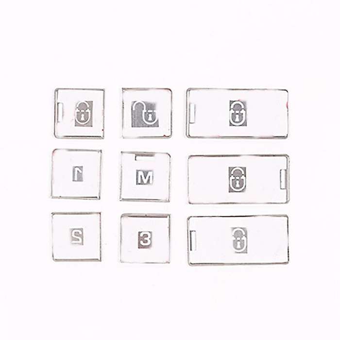 9PCS Car Door Lock Switch Button Sequins Sticker Cover Trim for 5 LR5 L462 2017-2020 Accessories