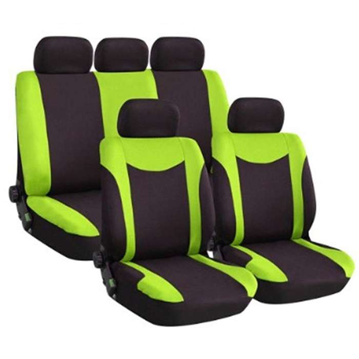 9Pcs Car Seat Automobiles Seat Covers Full Set Car Seat Covers Universal Fit Interior Accessories (B