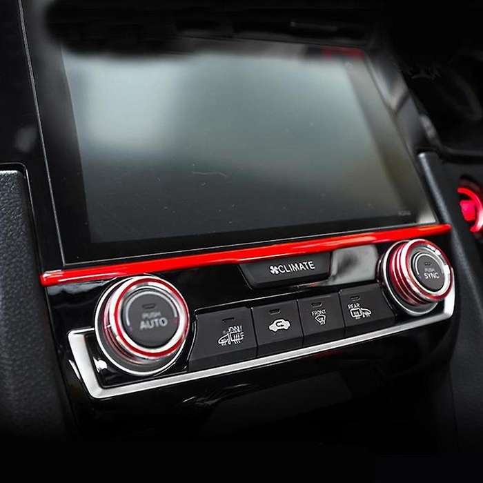 9Pcs Carbon Fiber Console Center Dashboard Cover Trim Decorative Stickers for 10Th 2016-2019 Car Acc