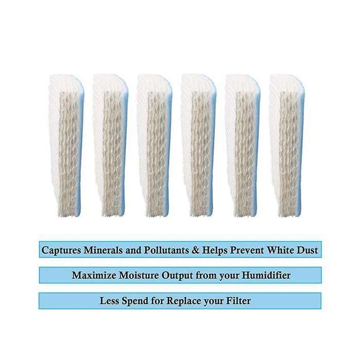 9pcs Replacement Air Humidifier Filter Fit for Hft600 Hev615 Hev615b Hev615w Hev620 Hev620b Hev620w