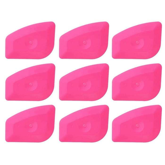 9-Piece Car Scraper Kit Suitable for Kitchen, Home, Office, Car Vinyl Film Installation, and Windshi
